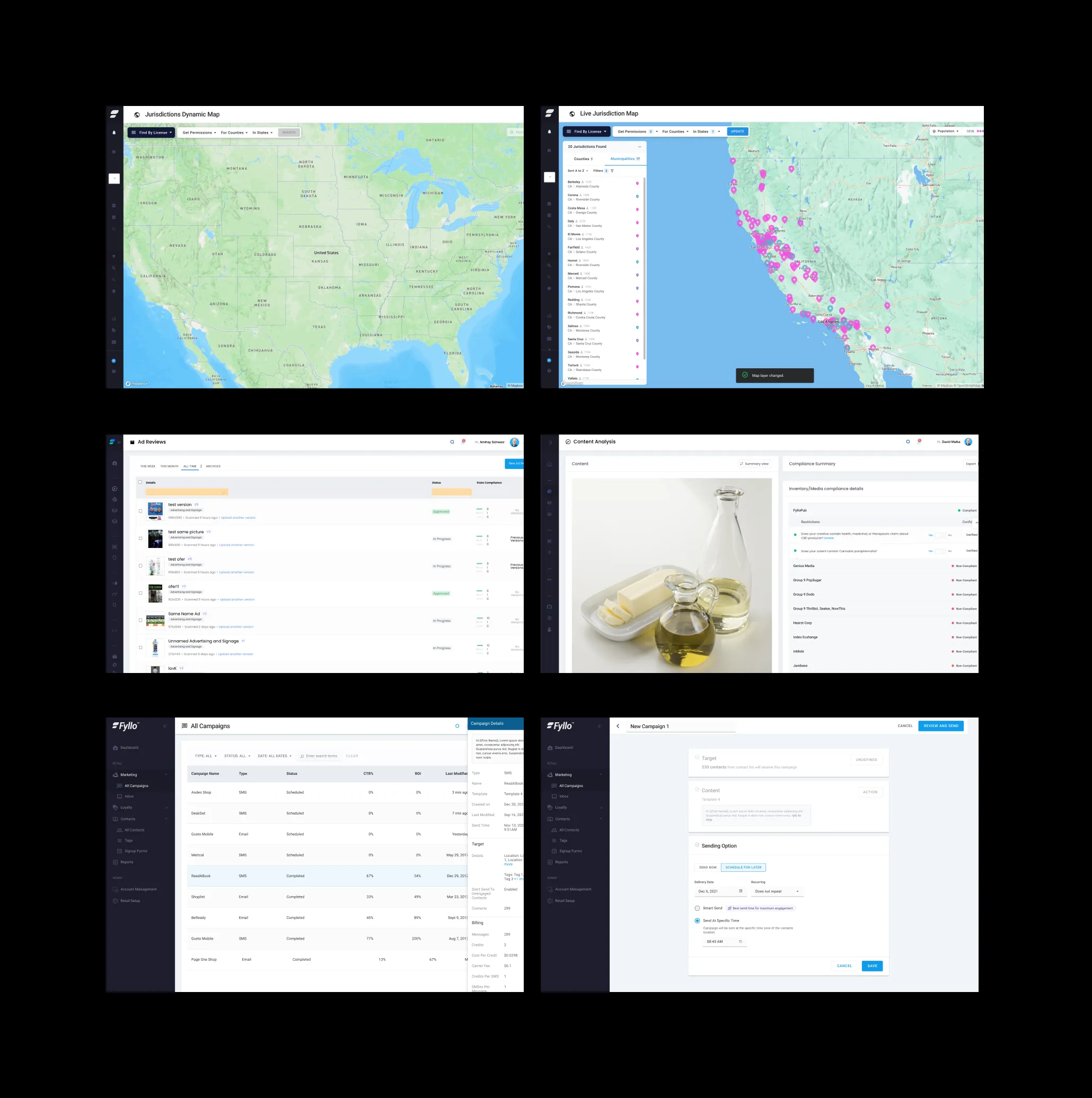 Platform scope — RegsDB, ad compliance, marketing platform