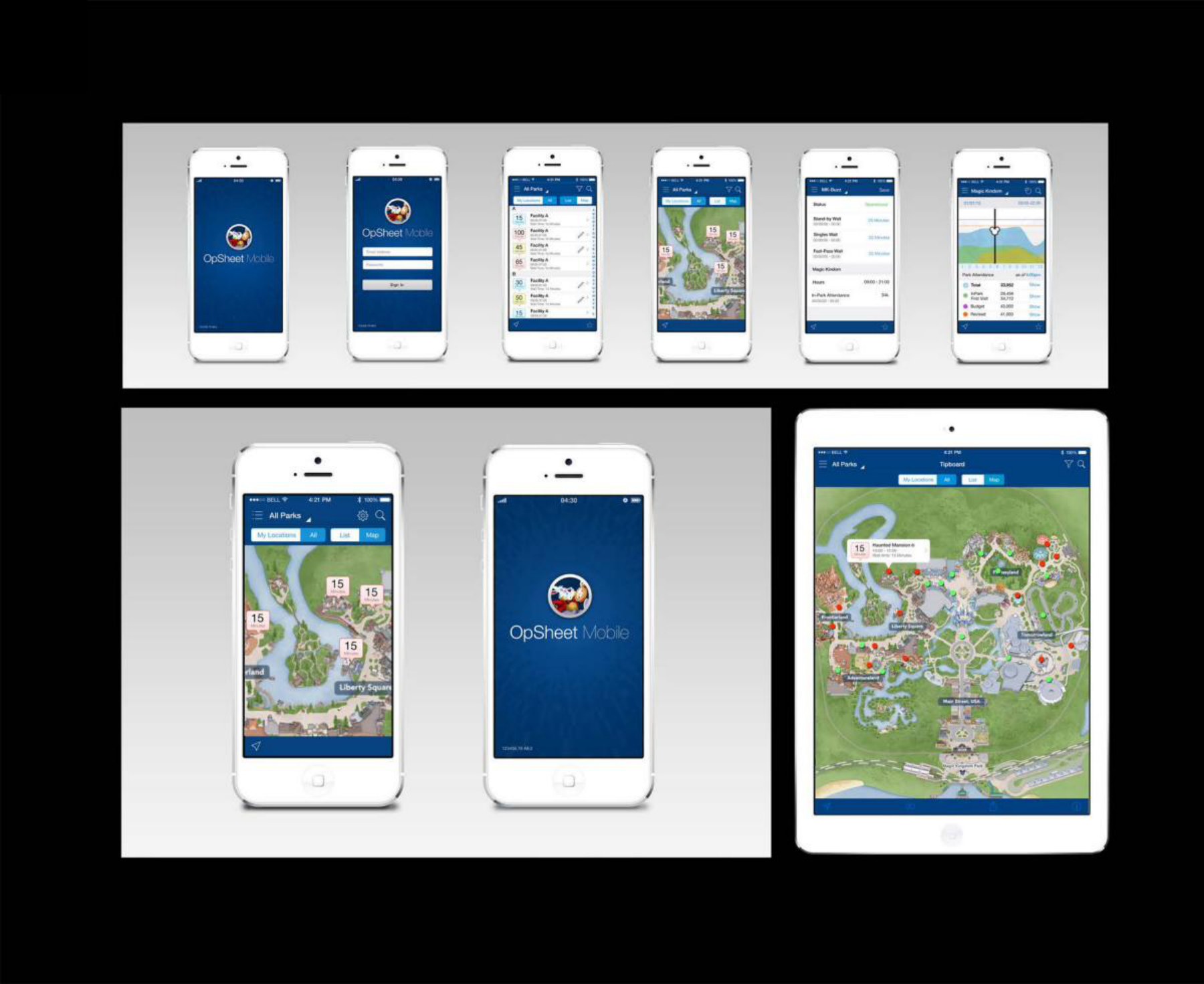OpSheet Mobile — park operations app